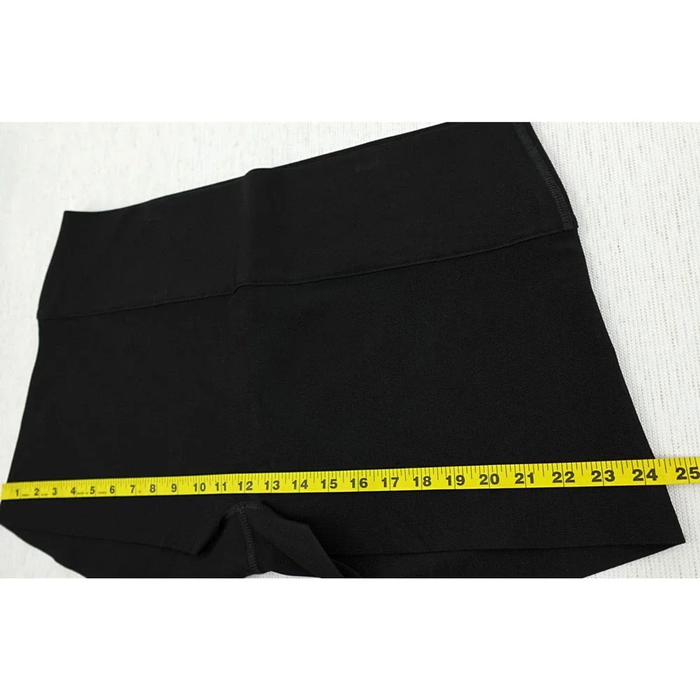 Skims Swim Shorts 4X Onyx‎ Textured Mid-Waist Shape Tummy Control Sporty Resort